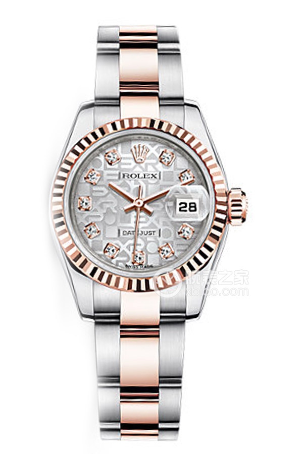 Rolex LADY-DATEJUST 179171 Silver Commemorative Pattern Dial with Diamonds and Oyster Bracelet