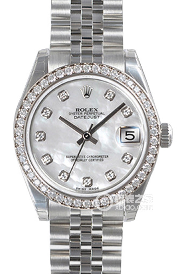 Rolex LADY-DATEJUST 179384 White Mother of Pearl