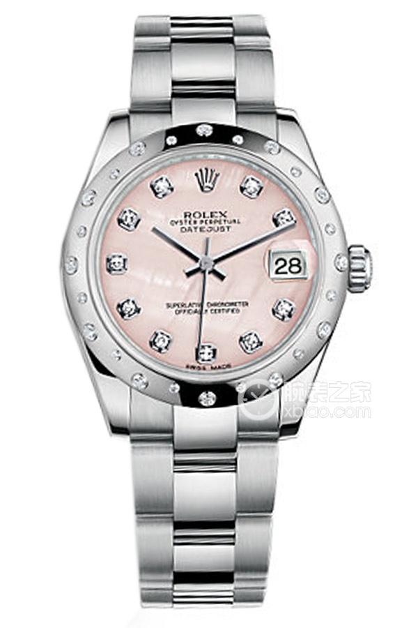 Rolex DATEJUST m178344-0070 NG Pink Mother of Pearl with Diamonds