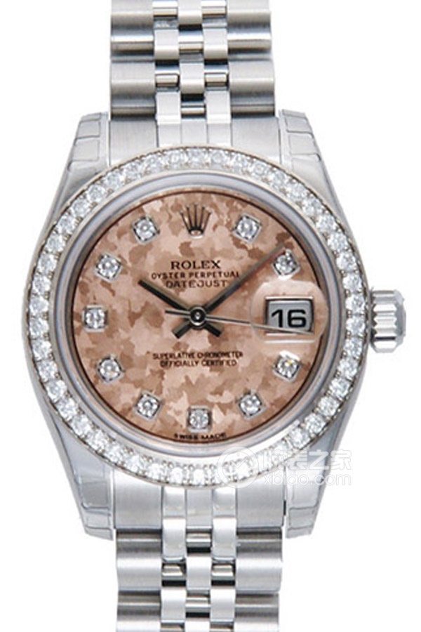 Rolex LADY-DATEJUST 179384 Pink Gold Crystal Dial with Diamonds