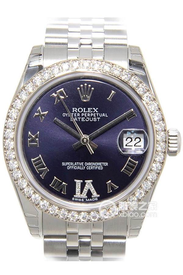 Rolex LADY-DATEJUST 178384-63160 VI Purple Dial
