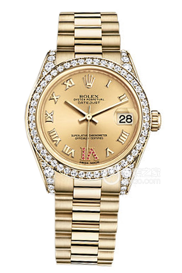 Rolex LADY-DATEJUST 178158Gold Dialwith Diamonds