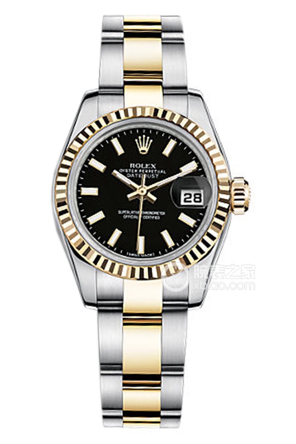 Rolex LADY-DATEJUST 179173 Black Dial with Oyster Bracelet
