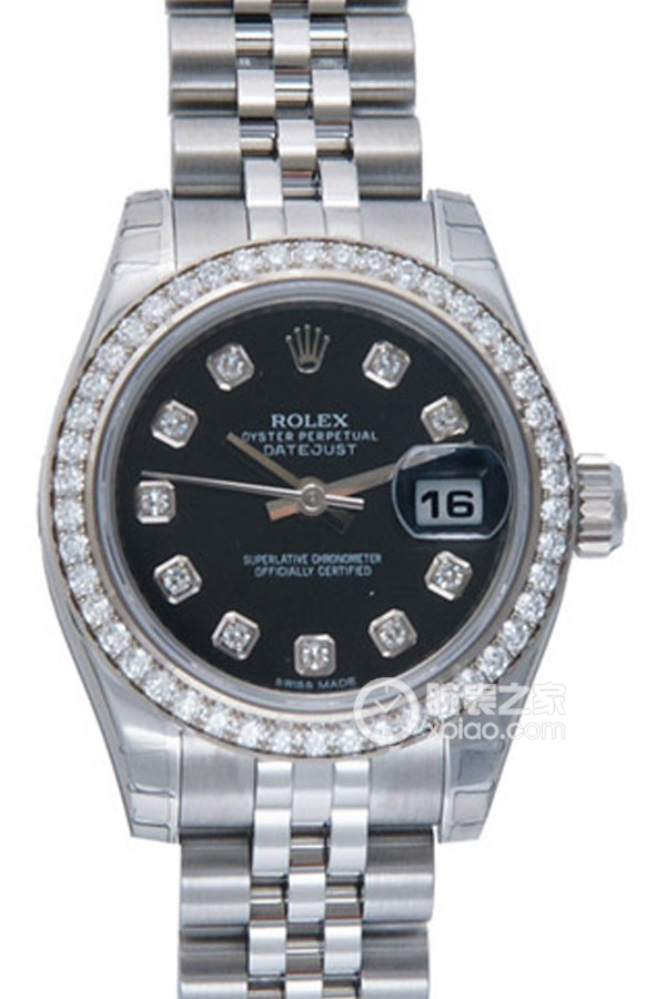 Rolex LADY-DATEJUST 179384Black Dialwith Diamonds