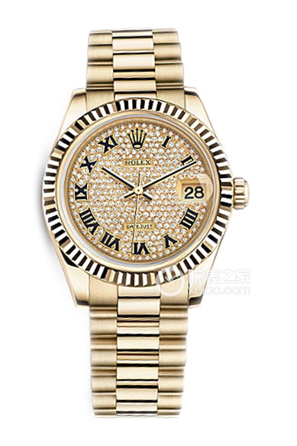 Rolex LADY-DATEJUST 178278 Pave Diamond Dial