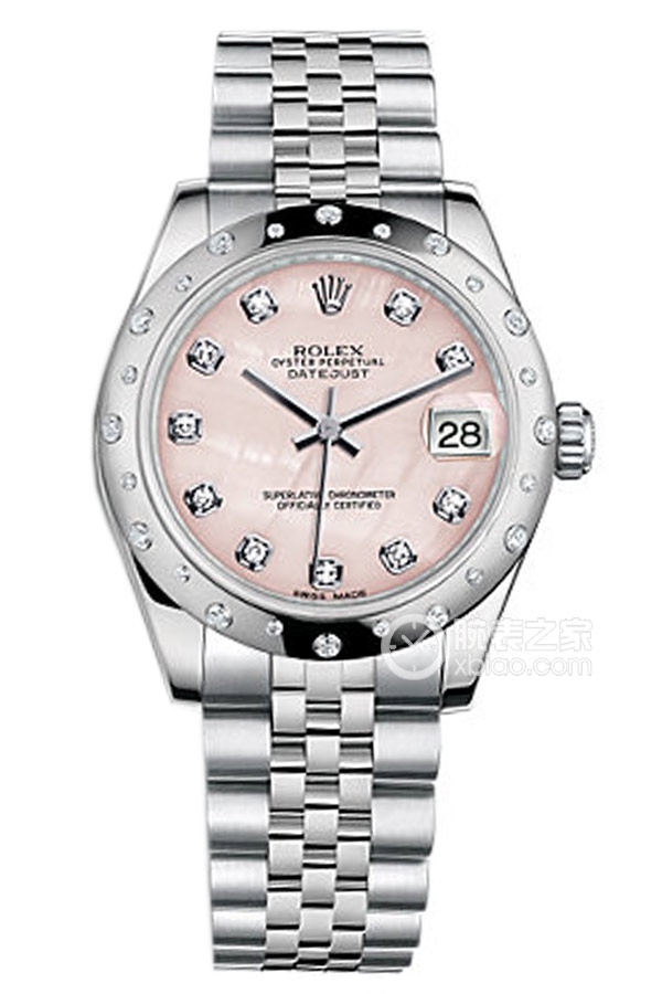 Rolex DATEJUST m178344-0018 NG Pink Mother of Pearl with Diamonds