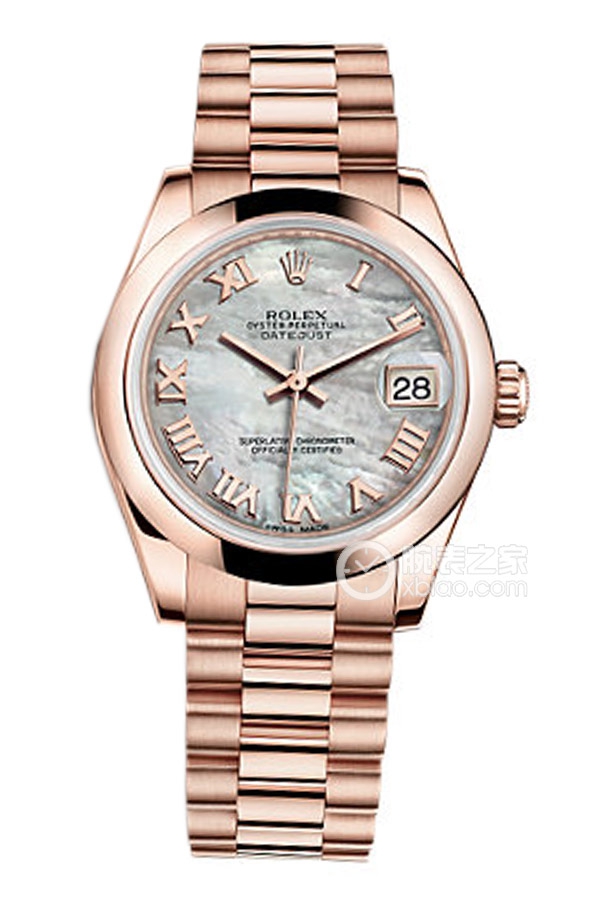 Rolex LADY-DATEJUST 178245 White Mother of Pearl Roman Dial