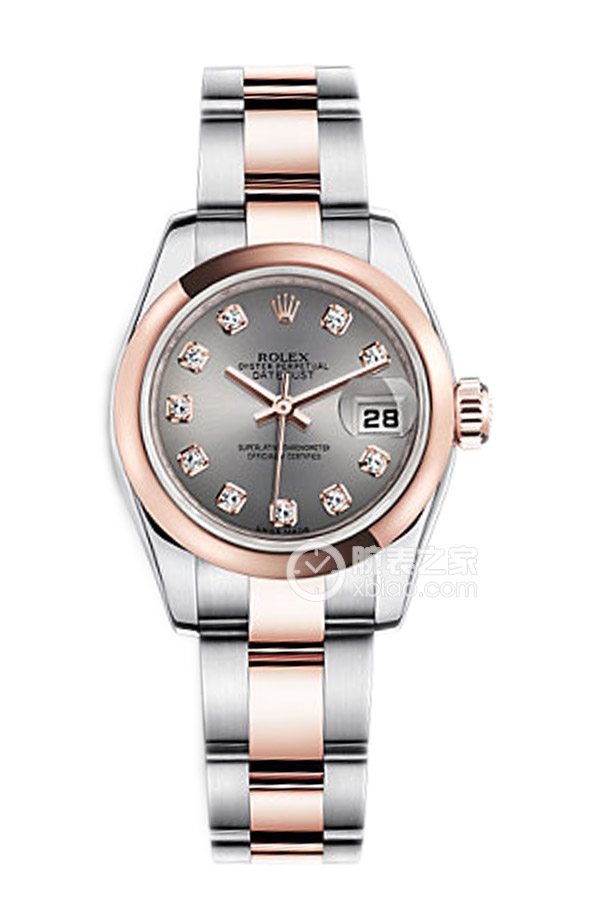 Rolex LADY-DATEJUST 179161 Diamond Markers Gray Dial