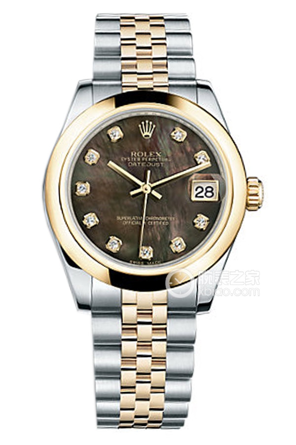 Rolex LADY-DATEJUST 178243 Black Mother of Pearl with Diamonds
