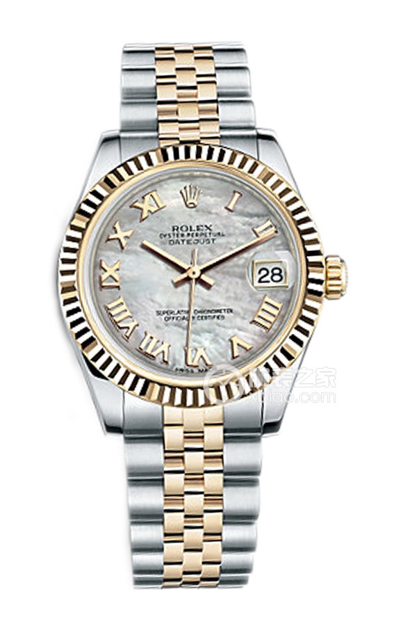 Rolex LADY-DATEJUST 178273 White Mother of Pearl Roman Dial