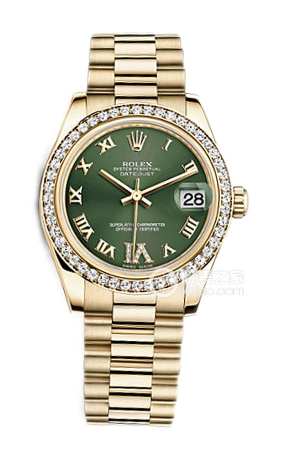 Rolex LADY-DATEJUST 178288 Green with Diamonds