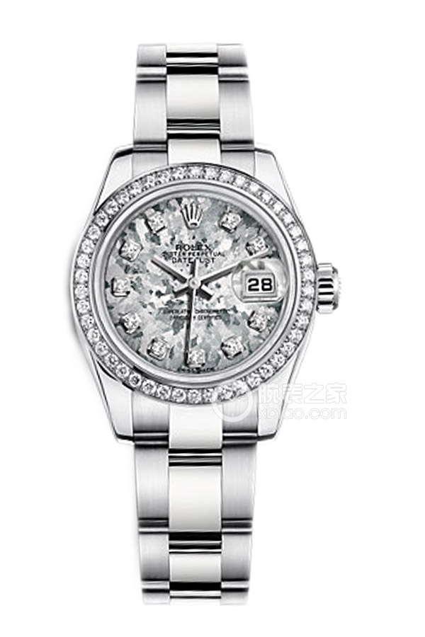 Rolex LADY-DATEJUST 179384 Gray Golden Crystal with Diamonds