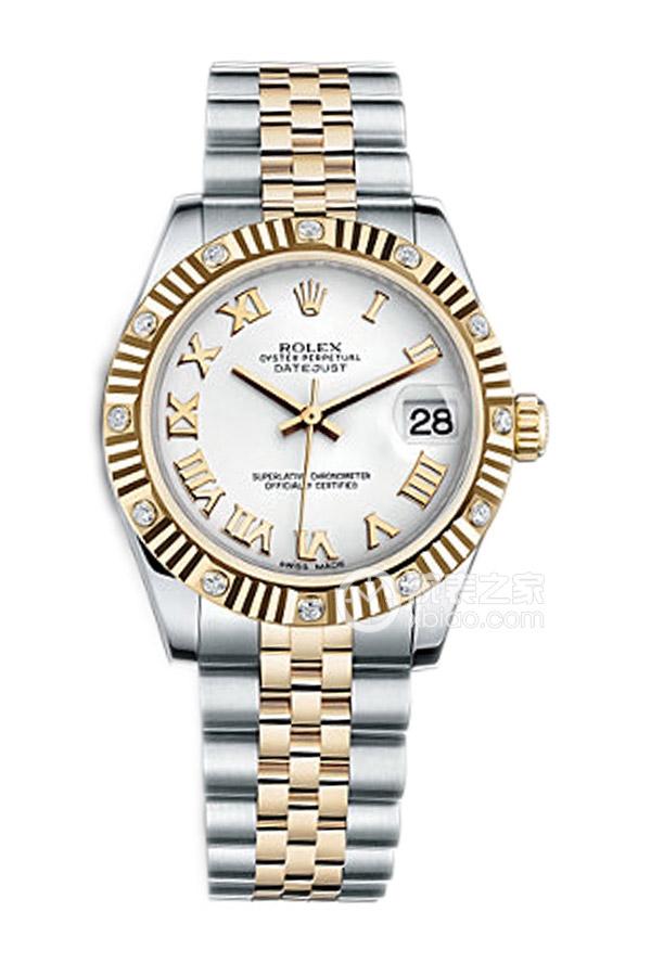 Rolex LADY-DATEJUST 178313 White Roman Dial