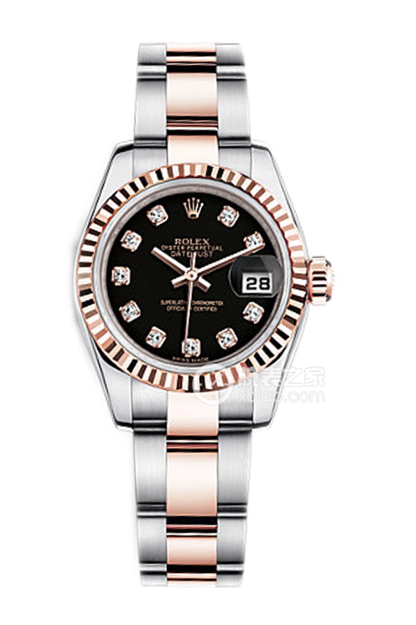Rolex LADY-DATEJUST 179171 Black Dial with Diamonds