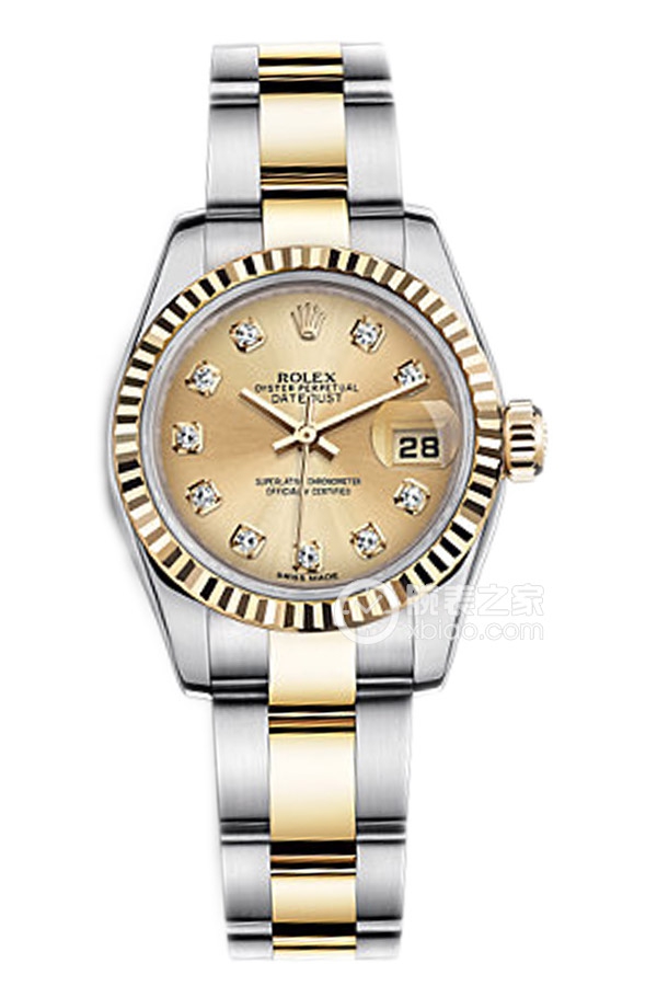 Rolex LADY-DATEJUST 179173 Champagne Dial with Diamonds