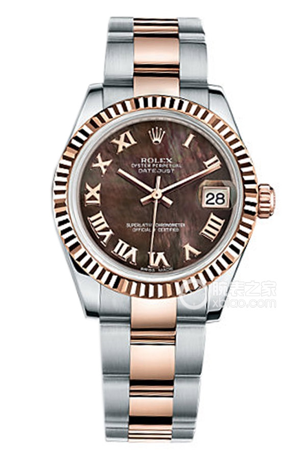 Rolex LADY-DATEJUST 178271 Black Mother of Pearl with Oyster Bracelet