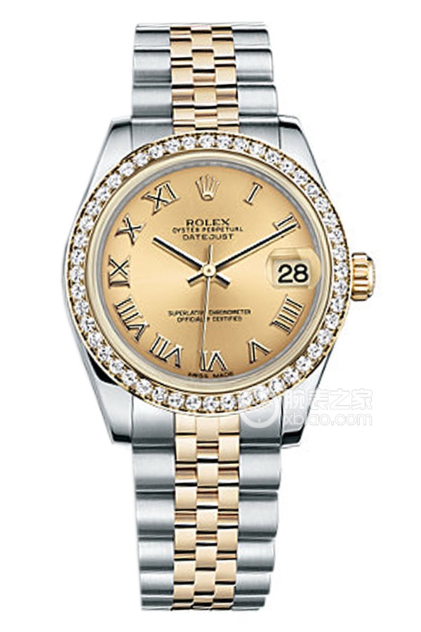 Rolex LADY-DATEJUST 178383-63163 Champagne Dial with Roman Numerals