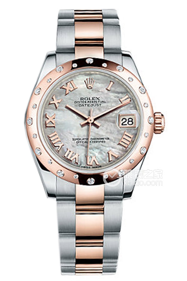 Rolex LADY-DATEJUST 178341-72161 White Mother of Pearl Roman Dial