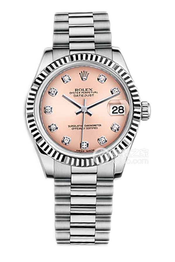 Rolex LADY-DATEJUST 178279 Pink Dial with Diamonds