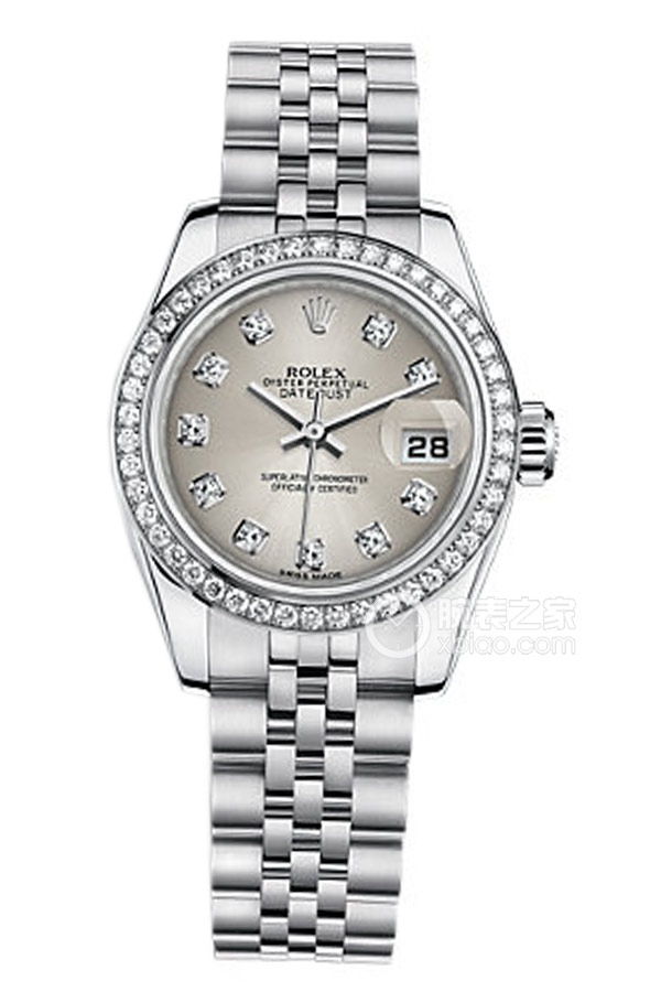 Rolex LADY-DATEJUST 179384Silver Dialwith Diamonds
