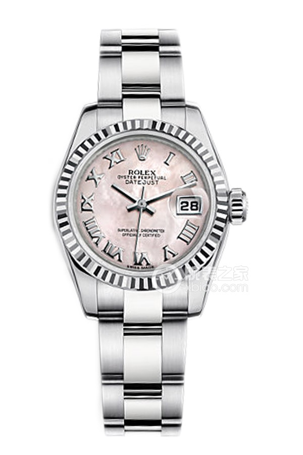 Rolex LADY-DATEJUST 179174 Pink Mother of Pearl Dial with Roman Numerals