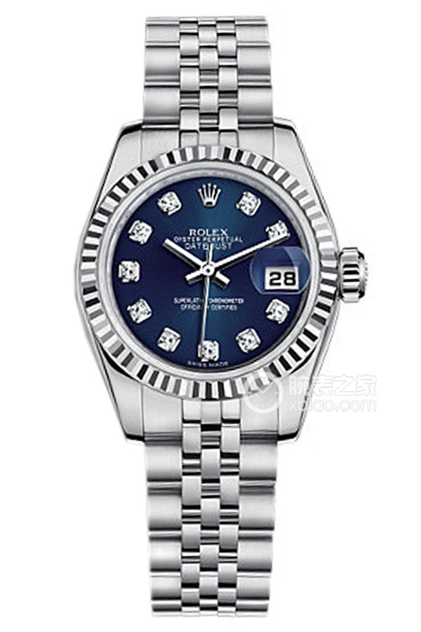 Rolex LADY-DATEJUST 179174 Blue Dial with Diamonds