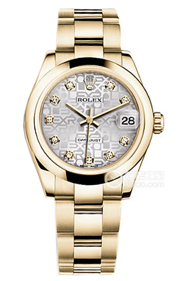 Rolex LADY-DATEJUST 178248 Silver Commemorative Pattern Dial with Diamonds and Oyster Bracelet