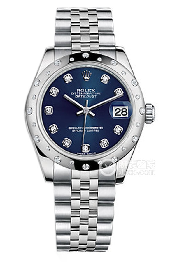 Rolex DATEJUST m178344-0061 GBlue Dialwith Diamonds