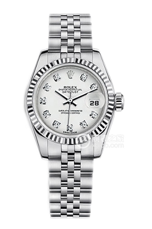 Rolex LADY-DATEJUST 179174White Dialwith Diamonds