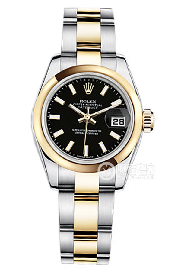 Rolex LADY-DATEJUST 179163 Black Dial with Oyster Bracelet