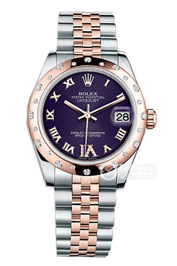 Rolex LADY-DATEJUST 178341-63161 VI Purple Roman Dial