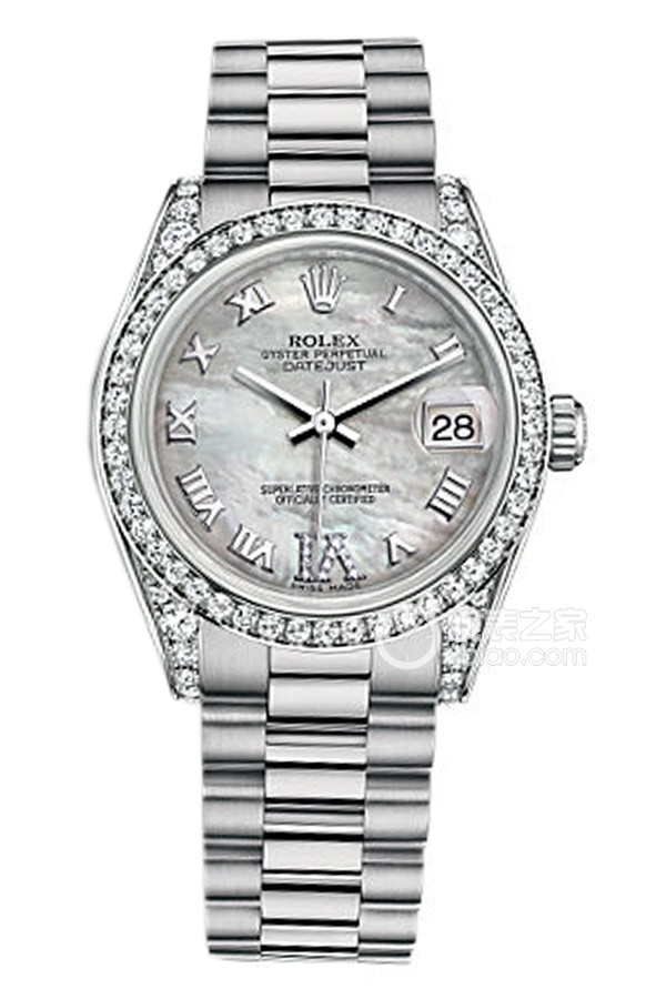 Rolex LADY-DATEJUST 178159 White Mother of Pearl VI with Diamonds
