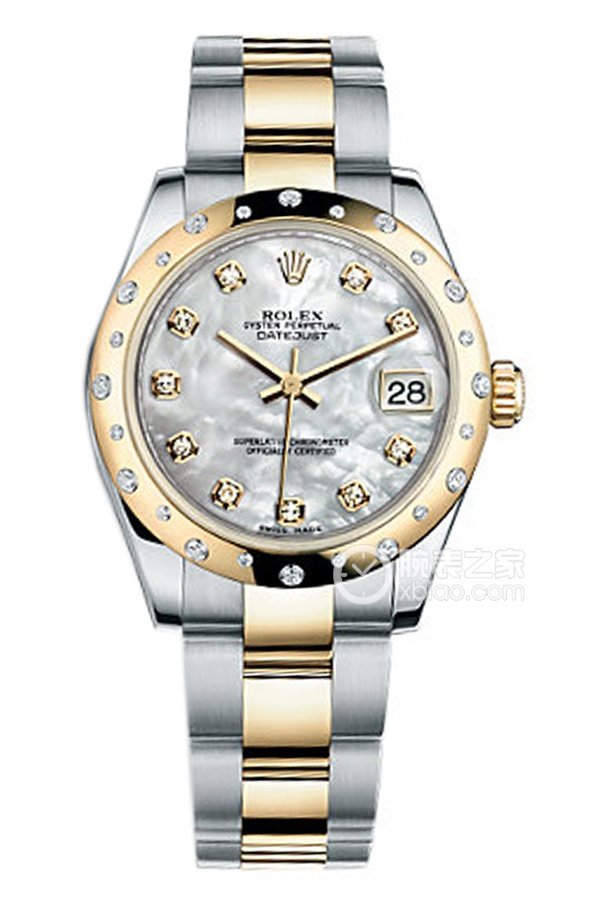 Rolex LADY-DATEJUST 178343-72163 G White Mother of Pearl Dial
