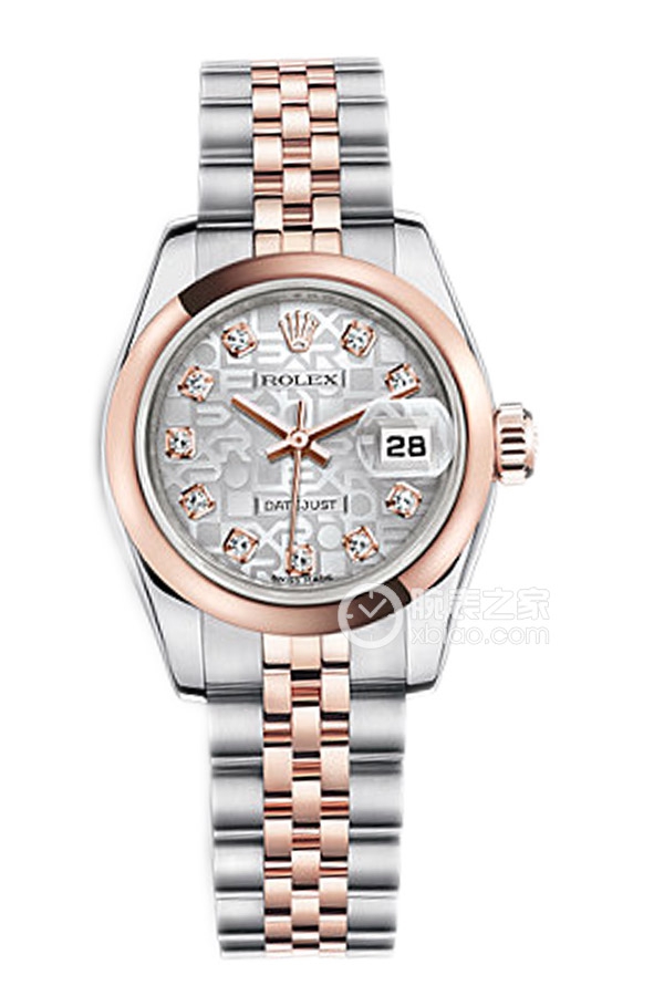 Rolex LADY-DATEJUST 179161 Diamond Indexes Silver Commemorative Dial