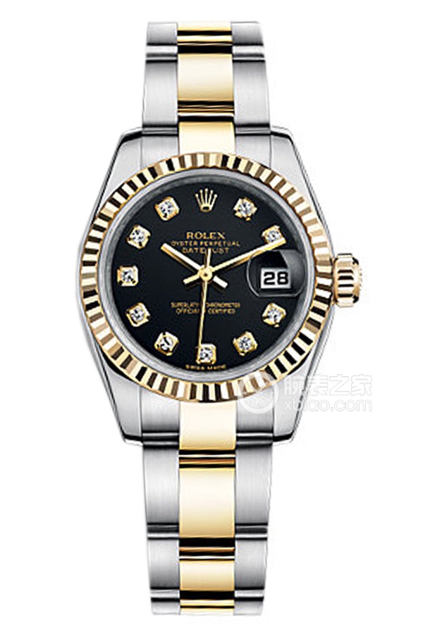 Rolex LADY-DATEJUST 179173Black Dialwith Diamonds