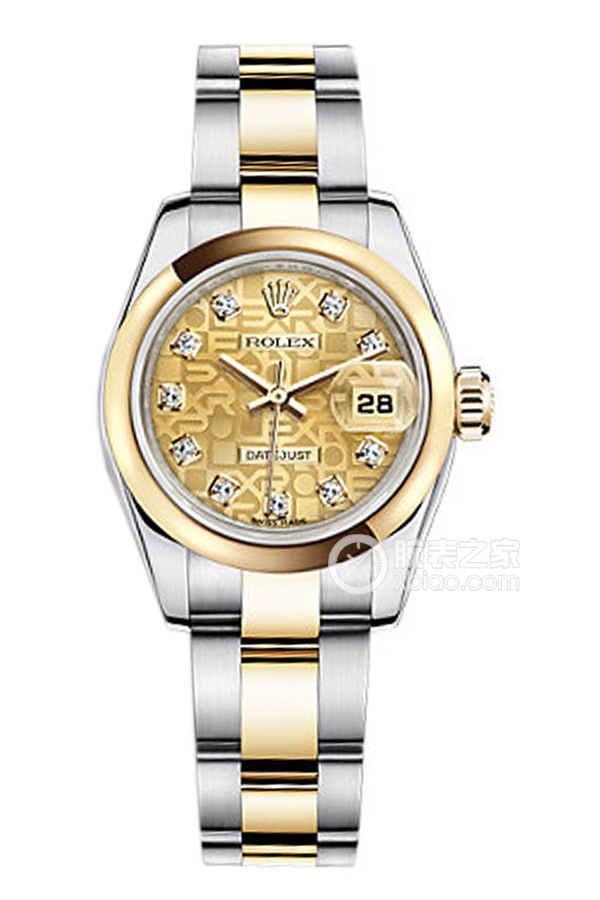 Rolex LADY-DATEJUST 179163 Champagne Commemorative Pattern with Oyster Bracelet