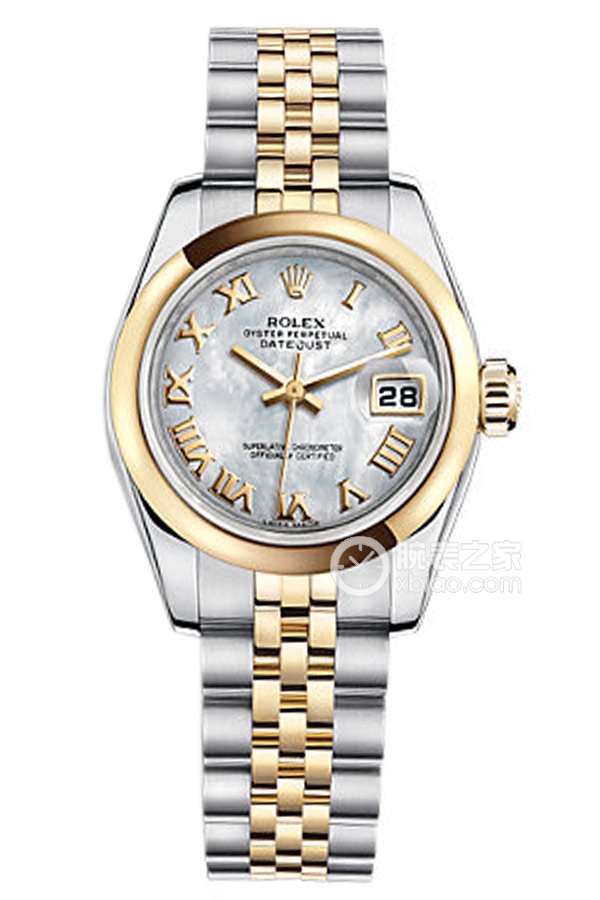 Rolex LADY-DATEJUST 179163 White Mother of Pearl Dial