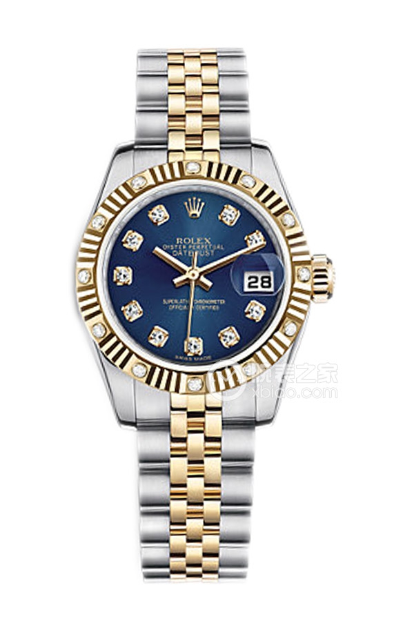 Rolex LADY-DATEJUST 179313Blue Dialwith Diamonds