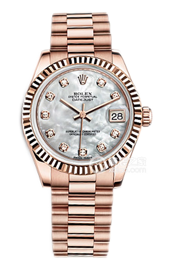 Rolex LADY-DATEJUST 178275 White Mother of Pearl Dial with Diamonds