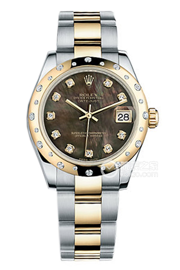Rolex LADY-DATEJUST 178343-72163 NG Black Mother of Pearl Dial with Diamonds