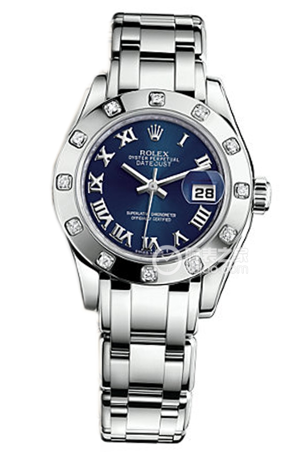 Rolex PEARLMASTER 80319 Roman Numerals Blue Dial