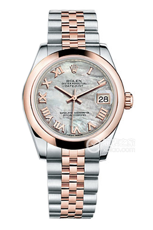 Rolex LADY-DATEJUST 178241 White Mother of Pearl Roman Dial