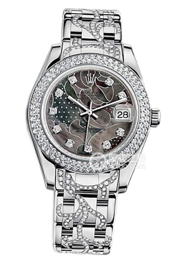 Rolex PEARLMASTER 81339 Enamel Mother of Pearl Iridescent Dial