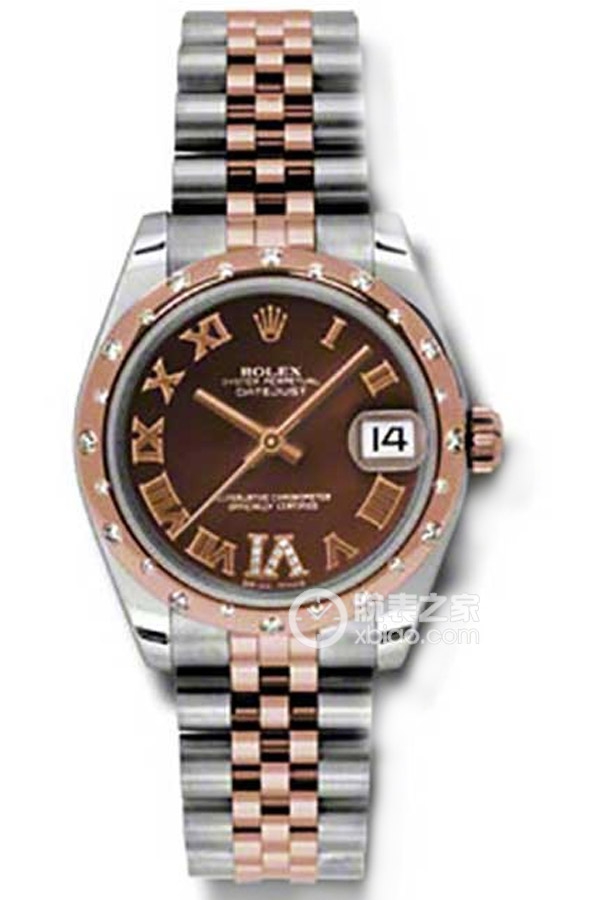 Rolex LADY-DATEJUST 178341-63161 VI Chocolate Dial with Diamonds