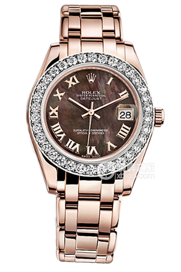 Rolex PEARLMASTER 81285 Mother of Pearl Dial