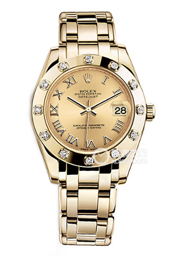 Rolex PEARLMASTER 81318 Champagne Dial