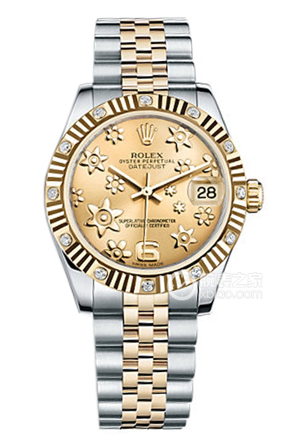 Rolex LADY-DATEJUST 178313 Champagne Floral Dial