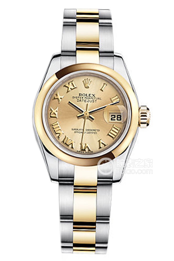 Rolex LADY-DATEJUST 179163 Gold Roman Dial