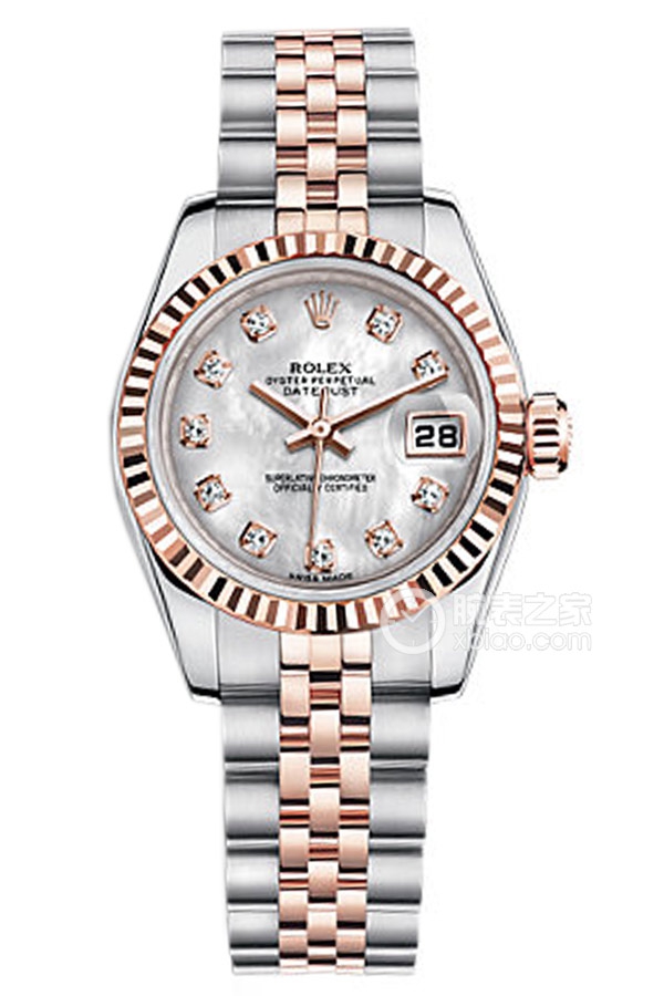 Rolex LADY-DATEJUST 179171 White Mother of Pearl Dial with Diamonds