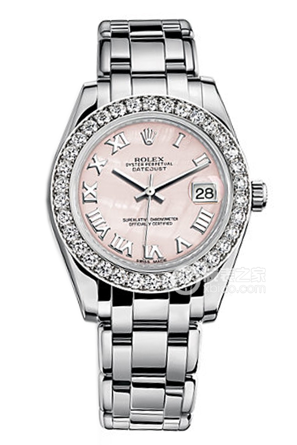 Rolex PEARLMASTER 81299 Pink Mother of Pearl Dial